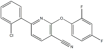  6-(2-chlorophenyl)-2-(2,4-difluorophenoxy)nicotinonitrile