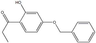 1-[4-(benzyloxy)-2-hydroxyphenyl]propan-1-one Struktur