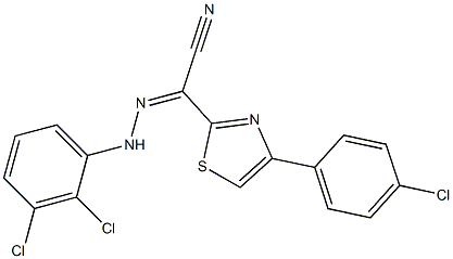 2-[4-(4-chlorophenyl)-1,3-thiazol-2-yl]-2-[2-(2,3-dichlorophenyl)hydrazono]acetonitrile|