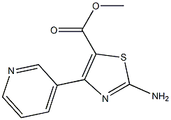 methyl 2-amino-4-(3-pyridinyl)-1,3-thiazole-5-carboxylate Structure