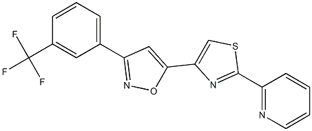 2-(4-{3-[3-(trifluoromethyl)phenyl]-5-isoxazolyl}-1,3-thiazol-2-yl)pyridine