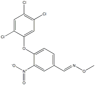 3-nitro-4-(2,4,5-trichlorophenoxy)benzenecarbaldehyde O-methyloxime Structure