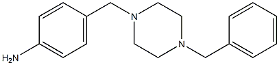 4-[(4-benzylpiperazin-1-yl)methyl]aniline Struktur