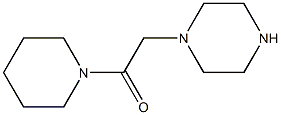Piperazinoacetic acid-piperidide,,结构式