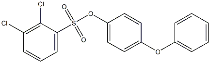 4-phenoxyphenyl 2,3-dichlorobenzene-1-sulfonate Structure