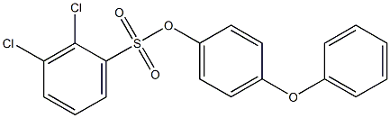 4-phenoxyphenyl 2,3-dichlorobenzene-1-sulfonate,,结构式