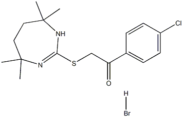 1-(4-chlorophenyl)-2-[(4,4,7,7-tetramethyl-4,5,6,7-tetrahydro-1H-1,3-diazepin-2-yl)thio]ethan-1-one hydrobromide