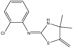 N1-(4,4-dimethyl-5-methylidene-1,3-thiazolan-2-yliden)-2-chloroaniline 结构式