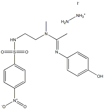 N'-(4-hydroxyphenyl)-N-methyl-N-(2-{[(4-nitrophenyl)sulfonyl]amino}ethyl)ethanimidamide hydrazinium iodide