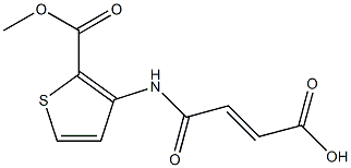 4-{[2-(methoxycarbonyl)-3-thienyl]amino}-4-oxobut-2-enoic acid Structure