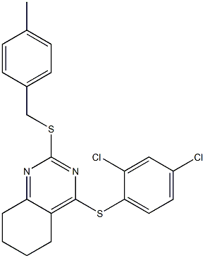4-[(2,4-dichlorophenyl)sulfanyl]-2-[(4-methylbenzyl)sulfanyl]-5,6,7,8-tetrahydroquinazoline