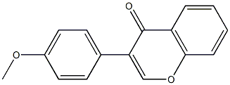 3-(4-methoxyphenyl)-4H-chromen-4-one Structure