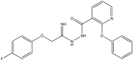 N'-[2-(4-fluorophenoxy)ethanimidoyl]-2-phenoxynicotinohydrazide 结构式