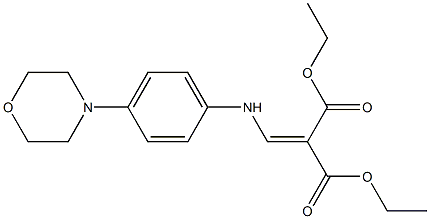 diethyl 2-[(4-morpholinoanilino)methylidene]malonate Structure