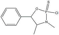 2-chloro-3,4-dimethyl-5-phenyl-1,3,2lambda~5~-oxazaphospholane-2-thione,,结构式