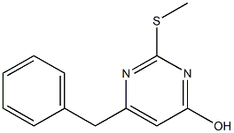 6-benzyl-2-(methylsulfanyl)-4-pyrimidinol 结构式