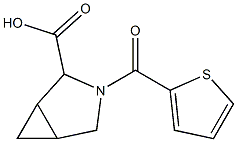 3-(2-thienylcarbonyl)-3-azabicyclo[3.1.0]hexane-2-carboxylic acid Struktur