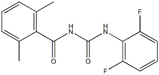 N-(2,6-difluorophenyl)-N'-(2,6-dimethylbenzoyl)urea Structure