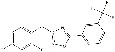 3-(2,4-difluorobenzyl)-5-[3-(trifluoromethyl)phenyl]-1,2,4-oxadiazole