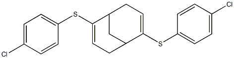2,6-di[(4-chlorophenyl)thio]bicyclo[3.3.1]nona-2,6-diene Structure