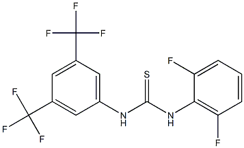 N-(2,6-difluorophenyl)-N'-[3,5-di(trifluoromethyl)phenyl]thiourea,,结构式