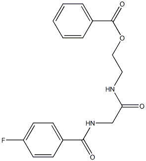 2-({2-[(4-fluorobenzoyl)amino]acetyl}amino)ethyl benzenecarboxylate|