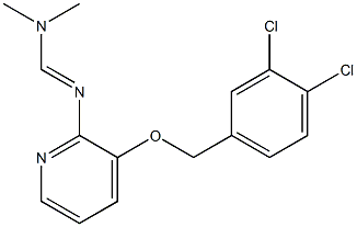 N'-{3-[(3,4-dichlorobenzyl)oxy]-2-pyridyl}-N,N-dimethyliminoformamide Struktur