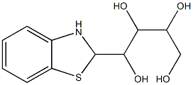 1-(2,3-dihydro-1,3-benzothiazol-2-yl)butane-1,2,3,4-tetraol 结构式