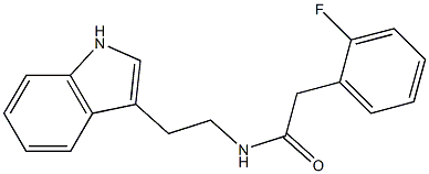 N1-[2-(1H-indol-3-yl)ethyl]-2-(2-fluorophenyl)acetamide,,结构式