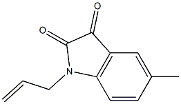 1-allyl-5-methylindoline-2,3-dione,,结构式