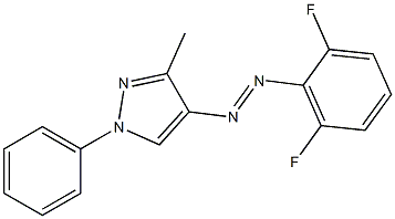 4-[2-(2,6-difluorophenyl)diaz-1-enyl]-3-methyl-1-phenyl-1H-pyrazole|