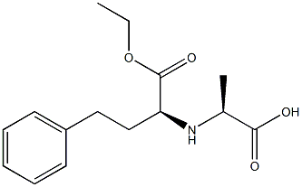 [(S)-(+)-1-(Ethoxy carbonyl)-3-phenylpropyl]-L-Alanine 结构式