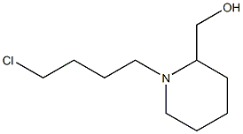 (1-(4-chlorobutyl)piperidin-2-yl)methanol,,结构式