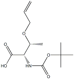 (2S,3R)-3-(allyloxy)-2-(tert-butoxycarbonylamino)butanoic acid Struktur