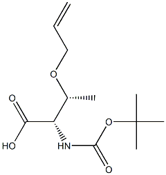 (2S,3R)-3-(allyloxy)-2-(tert-butoxycarbonylamino)butanoic acid,,结构式