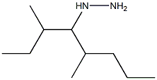 (3,5-dimethyloctan-4-yl)hydrazine 化学構造式
