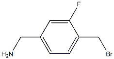 (4-(bromomethyl)-3-fluorophenyl)methanamine Structure