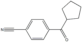 (4-cyanophenyl)(cyclopentyl)methanone Struktur