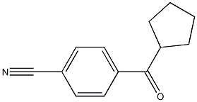 (4-cyanophenyl)(cyclopentyl)methanone 结构式