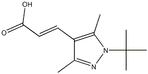 (E)-3-(1-tert-butyl-3,5-dimethyl-1H-pyrazol-4-yl)acrylic acid