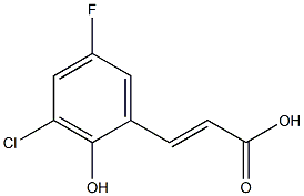 (E)-3-(3-chloro-5-fluoro-2-hydroxyphenyl)acrylic acid