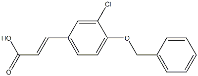 (E)-3-(4-(benzyloxy)-3-chlorophenyl)acrylic acid