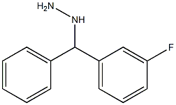 1-((3-fluorophenyl)(phenyl)methyl)hydrazine Structure