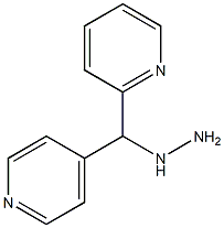 1-((pyridin-2-yl)(pyridin-4-yl)methyl)hydrazine,,结构式