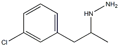 1-(1-(3-chlorophenyl)propan-2-yl)hydrazine Struktur