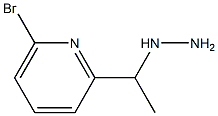 1-(1-(6-bromopyridin-2-yl)ethyl)hydrazine,,结构式