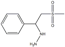 1-(2-(methylsulfonyl)-1-phenylethyl)hydrazine Structure