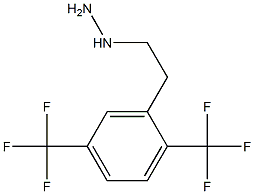 1-(2,5-bis(trifluoromethyl)phenethyl)hydrazine Structure