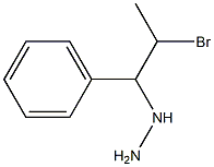 1-(2-bromo-1-phenylpropyl)hydrazine 化学構造式