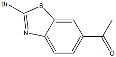 1-(2-bromobenzo[d]thiazol-6-yl)ethanone,,结构式